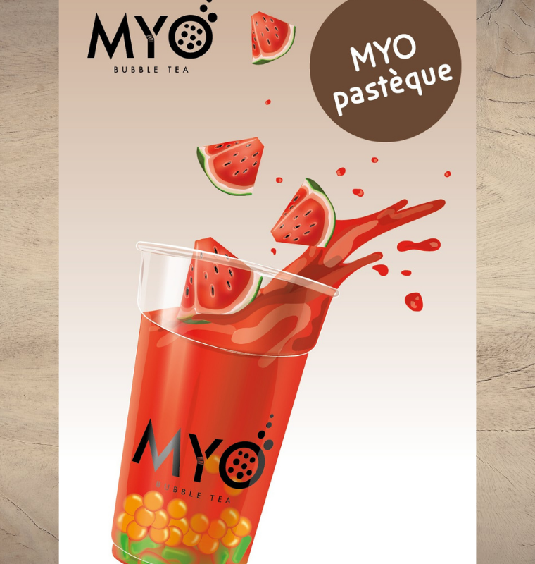 Myo bubble tea pastèque