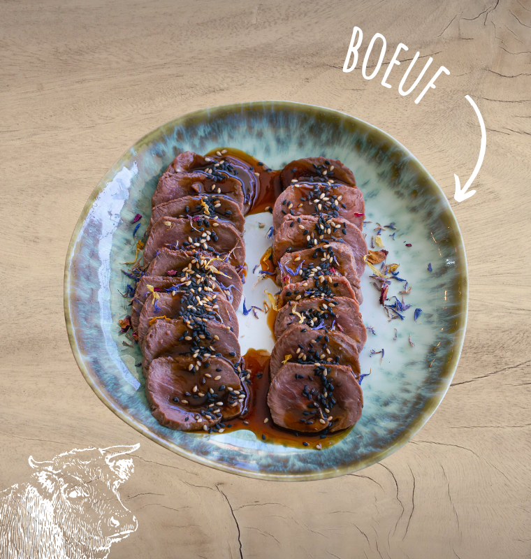 Tataki de bœuf teriyaki