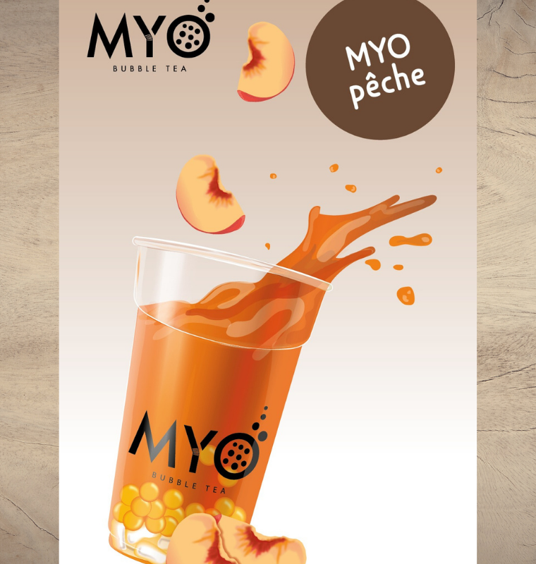 Myo bubble tea pêche